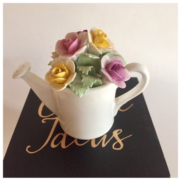 Miniature Watering Can Ceramic Collectible Decor Vintage - Picture 5 of 5